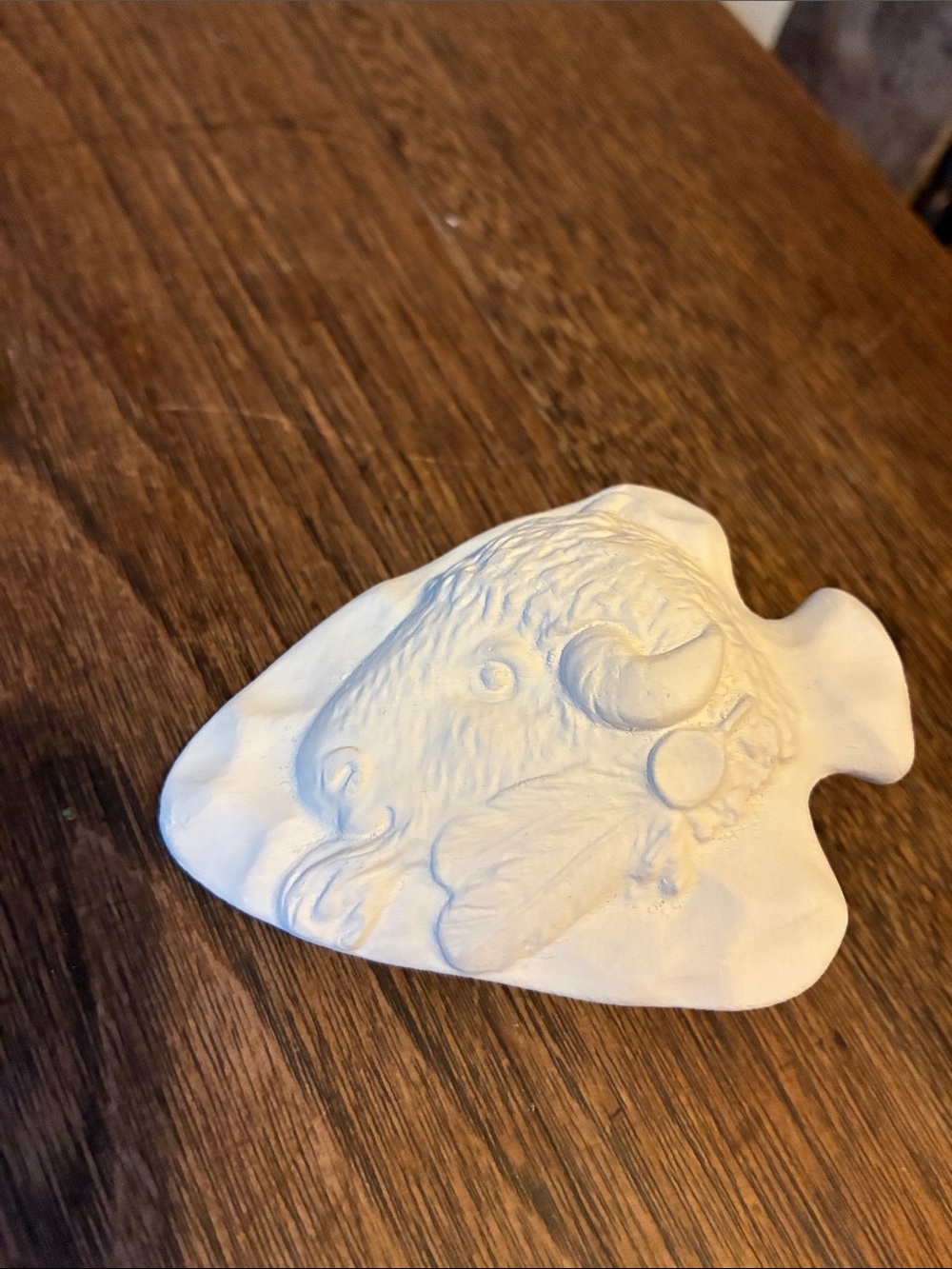 Arrowhead Ram Ceramic Bisque Decor